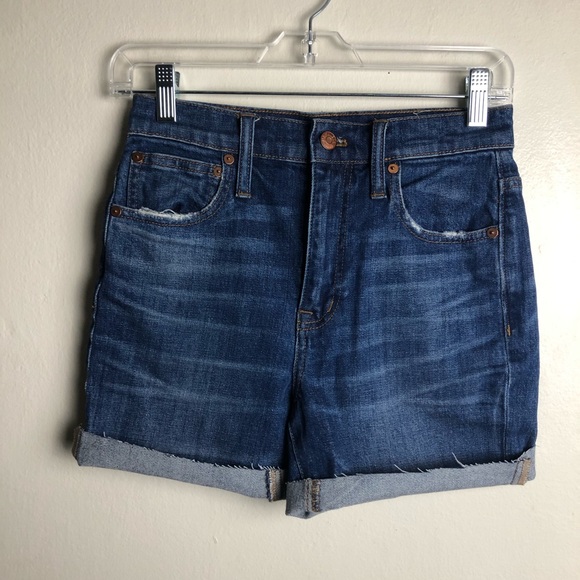 Madewell High Rise Cut off Jean Shorts - Picture 6 of 7